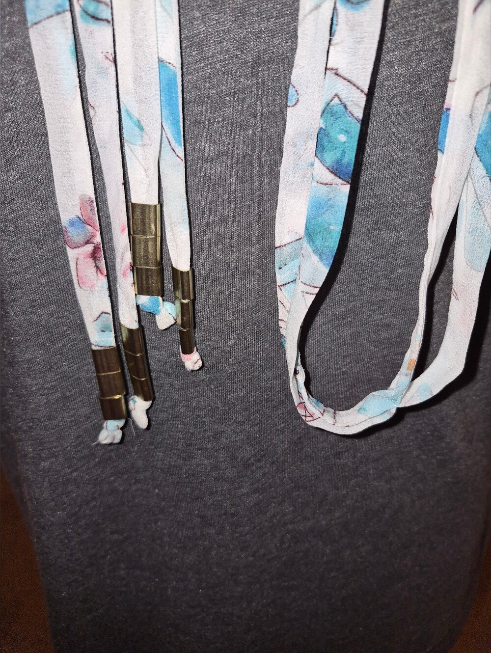 RACHEL Rachel Roy Sheer White and Floral Tie-Waist Top - Picture 7 of 8
